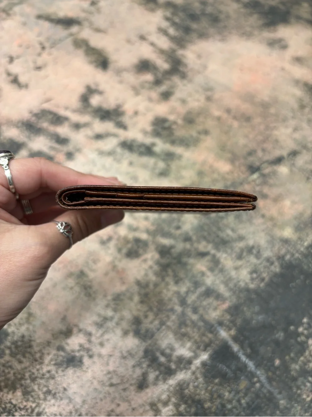 Coach Men's Brown Leather Bi-Fold Wallet with ID Window